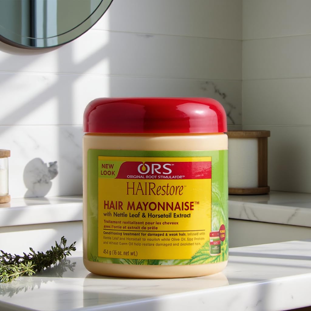 ORS HAIRestore Hair Mayonnaise with Nettle Leaf and Horsetail Extract 16 Ounce (Pack of 4)