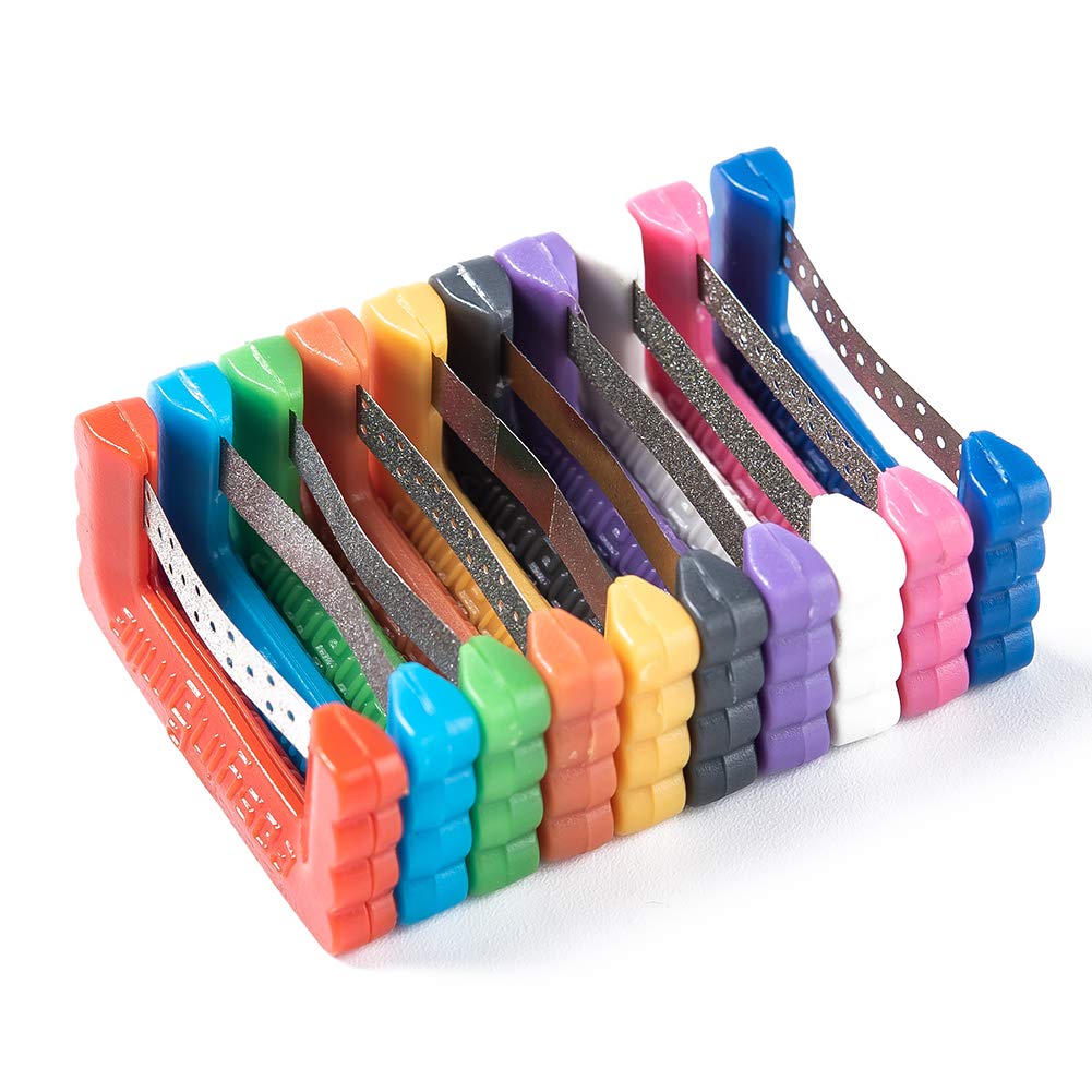 Dental Orthodontic Plus Strips Enamel Interproximal Reduction Kit EASYINSMILE 10Pc