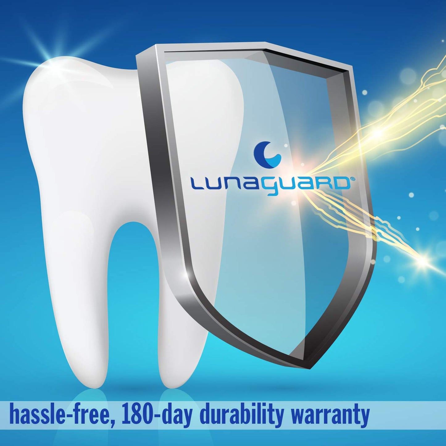 LunaGuard Nighttime Dental Protector – Comfortable Mouth Guard for Bruxism - Custom Fitted Protection for Teeth Grinding and Jaw Clenching Plus Storage Case