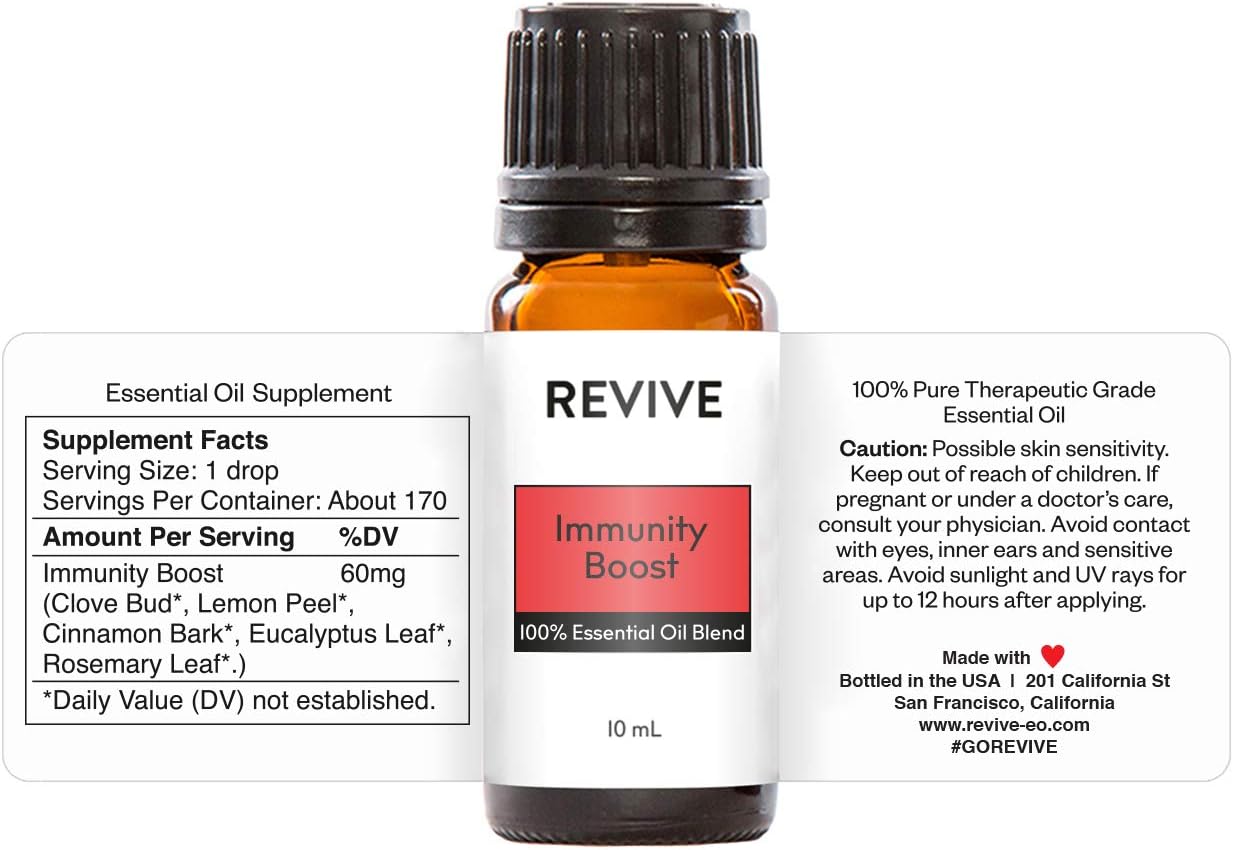 Immunity Boost Essential Oil Blend - 100% Pure Therapeutic Grade for Diffuser, Aromatherapy, Massage | 10mL