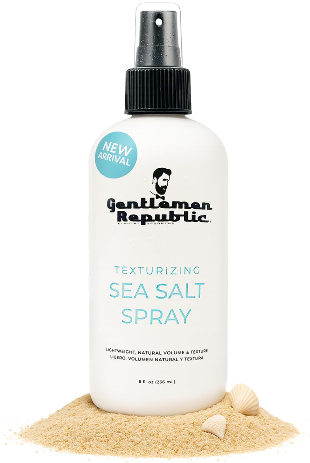 Sea Salt Spray for Hair - Texturizing Spray with Dead Sea Salt, Vitamin E & Kelp - Adds Volume & Texture | 8 oz