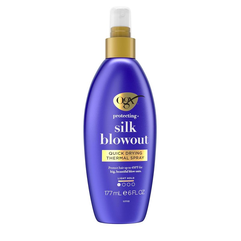 OGX Heat Protectant Spray - Quick Drying Thermal Protection for Soft, Shiny Hair | 6 fl. oz