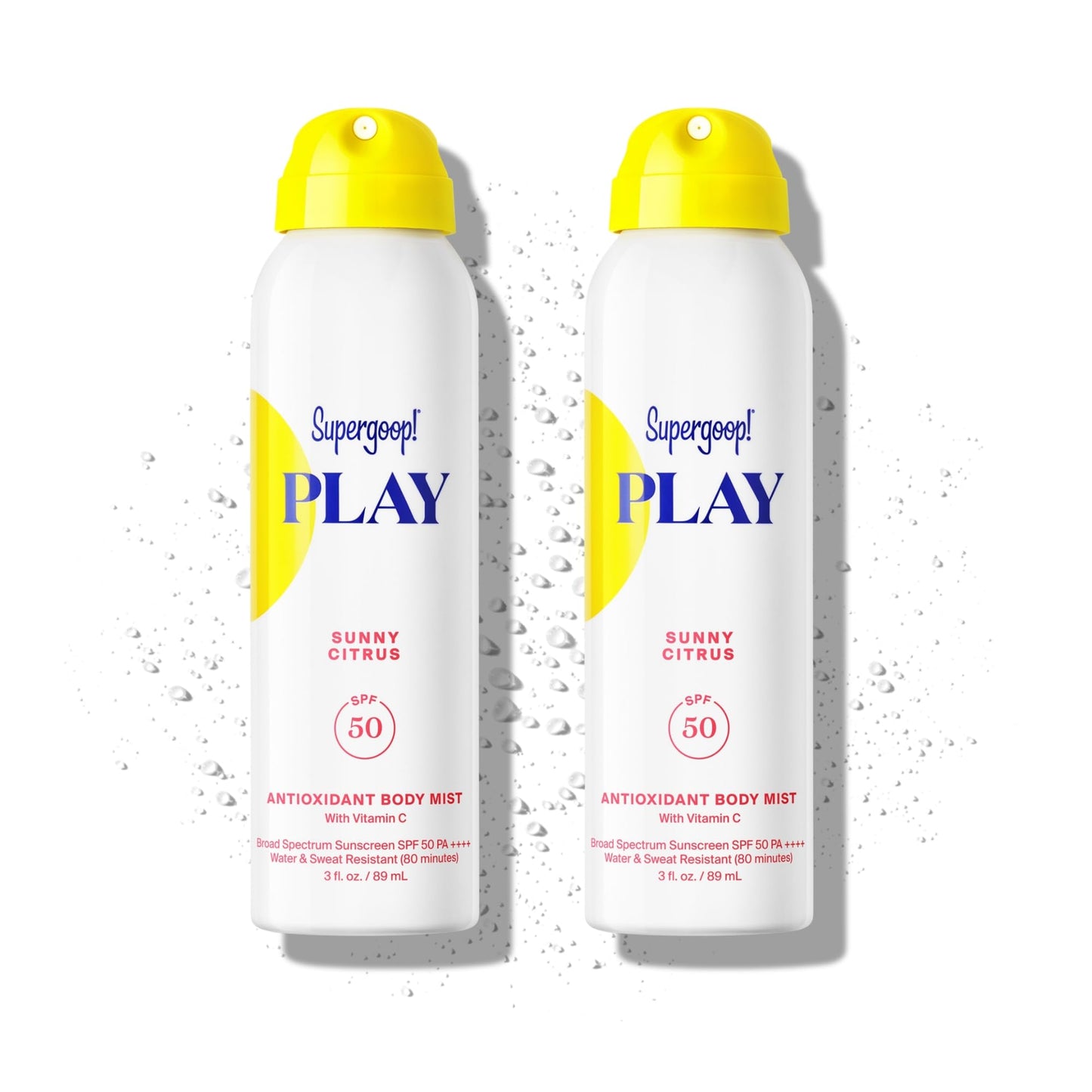 Supergoop! PLAY SPF 50 Body Mist, 3 fl oz - 2 Pack