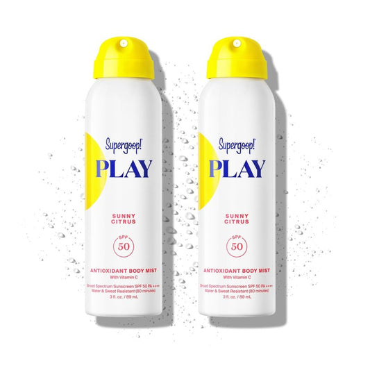 Supergoop! PLAY SPF 50 Body Mist, 3 fl oz - 2 Pack
