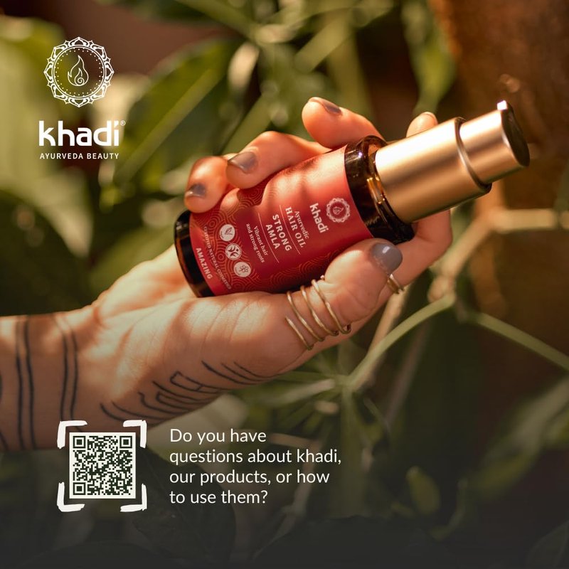 KHADI AMLA VOLUME Ayurvedic Shampoo - Powerful hair & volume through strong hair roots - 100% natural, vegan, silicone & sulfate-free - 6.7 fl oz