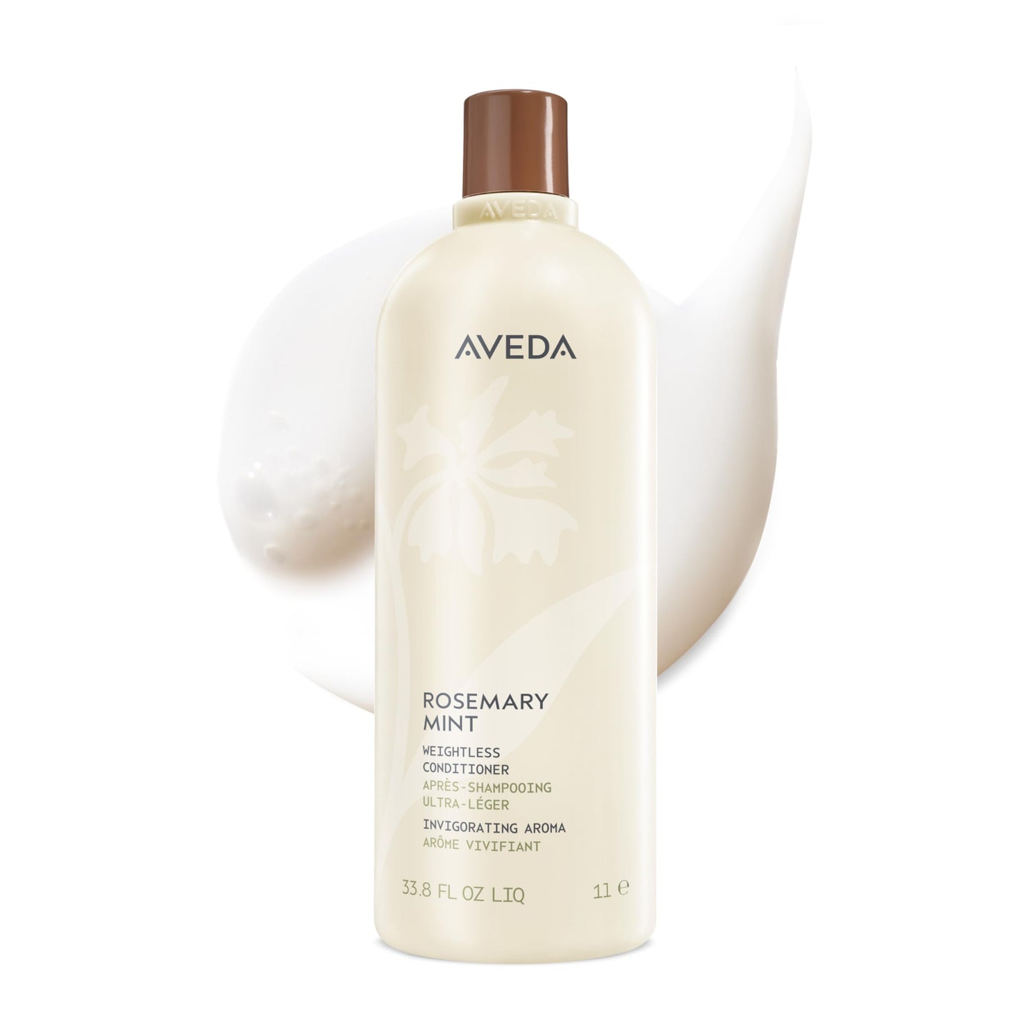 Aveda Rosemary Mint Weightless Conditioner | Lightweight Daily Conditioner | Adds Body & Shine| For Normal to Oily Hair, Fine to Medium Hair | Invigorating Aroma | 97% Naturally Derived*, 33.8 Fl Oz