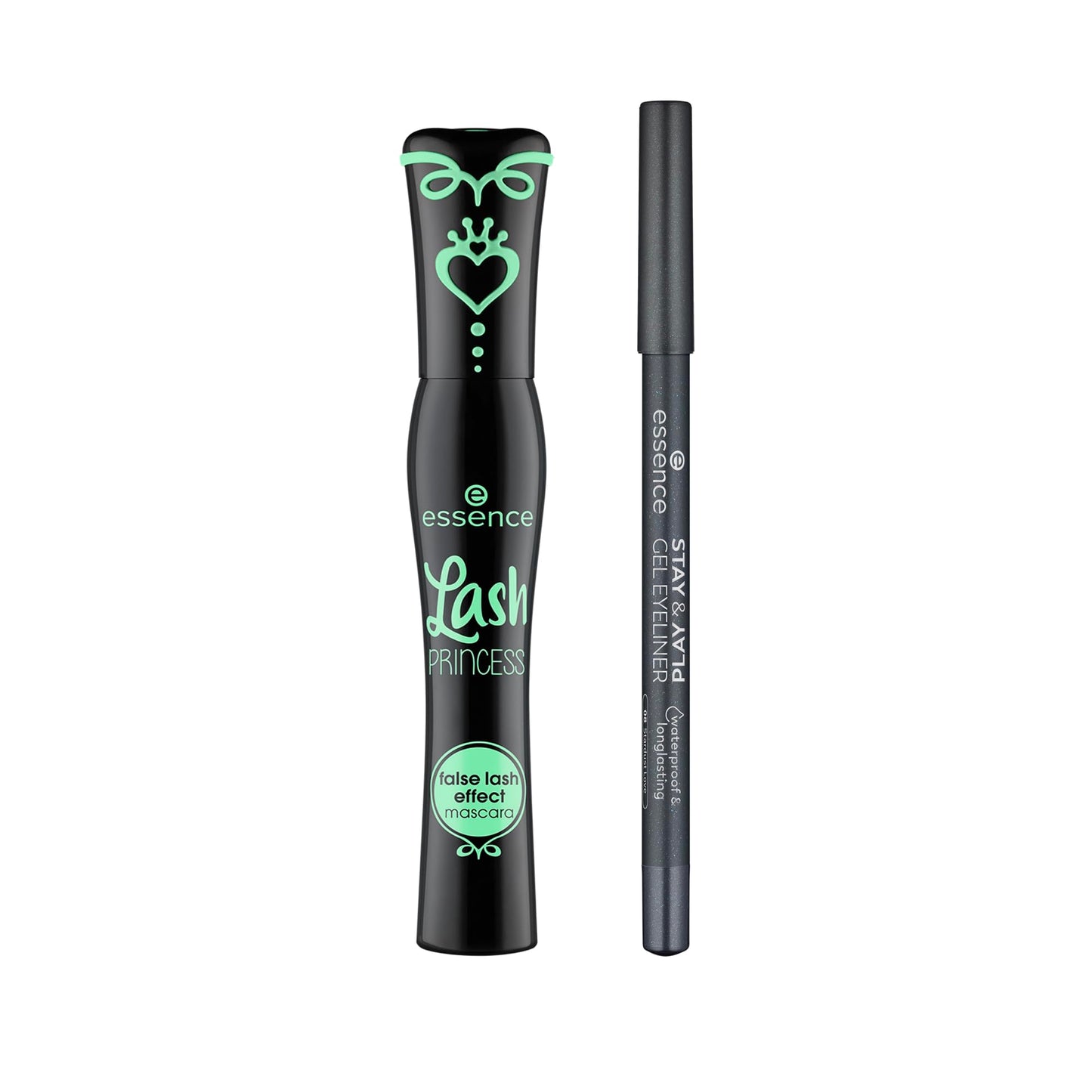 essence | Lash Princess False Lash Effect Mascara & Stay & Play Gel Eyeliners 08 Stardust Love Bundle | Vegan & Cruelty Free