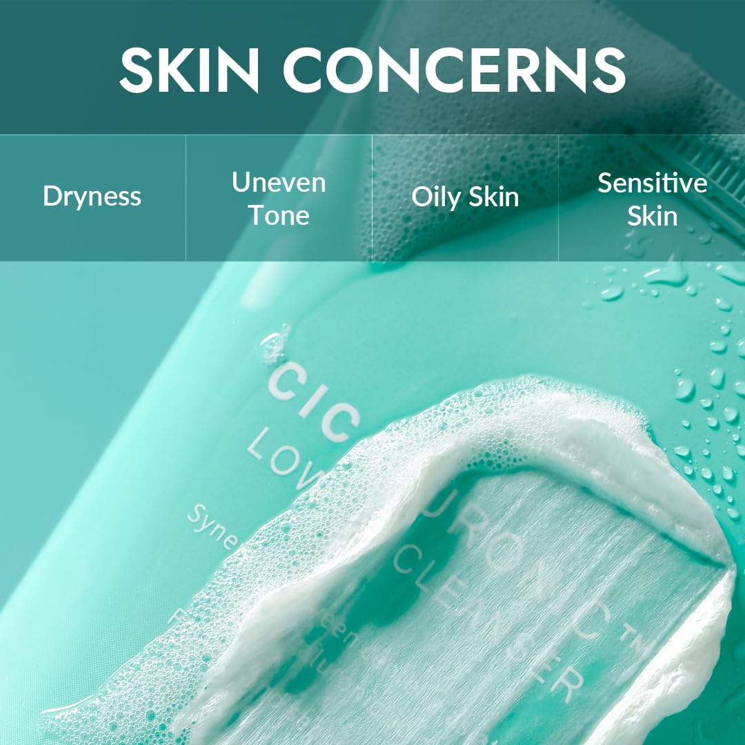 MIZON Cicaluronic Low pH Cleanser with Centella Asiatica Hyaluronic Acid BHA Sebum Care Blemish Care Dead Skin Cell Removal Korean Skincare (120ml/4.05fl oz) (Pack of 2)