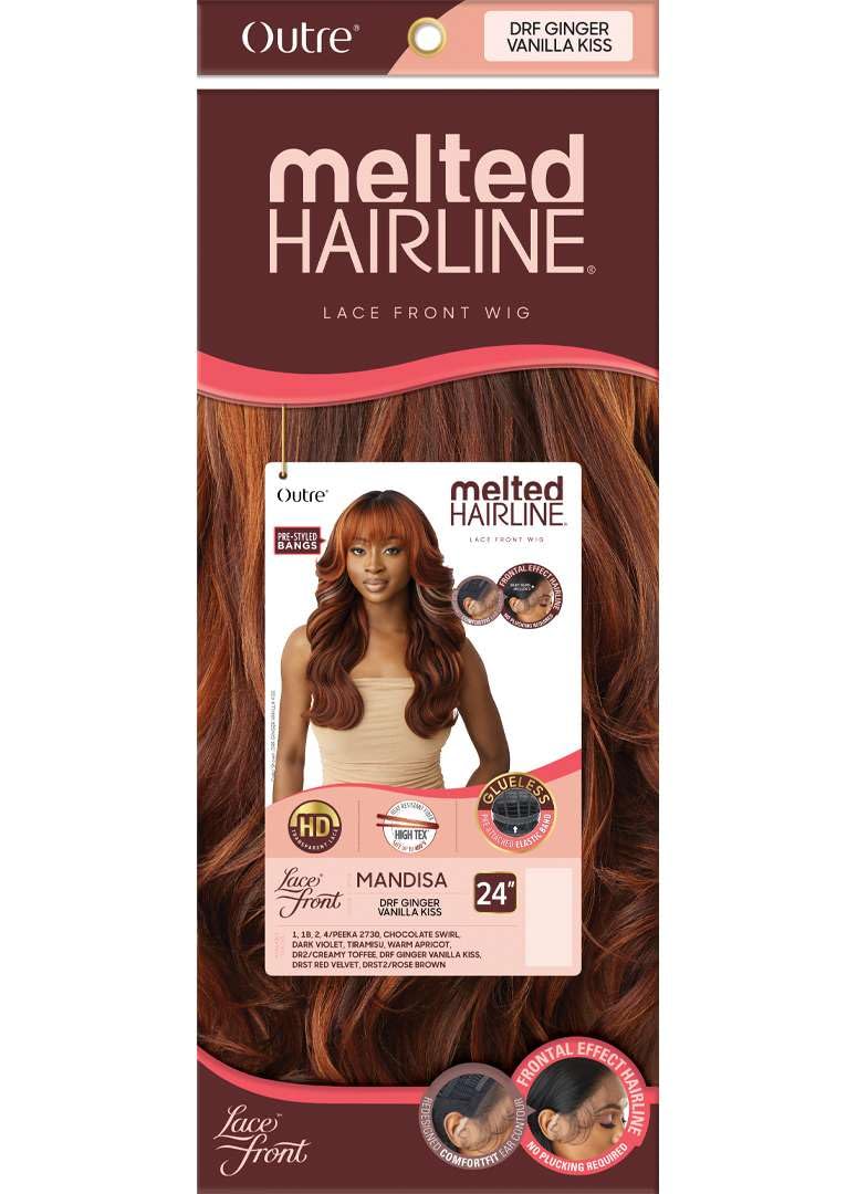 Outre Lace Front Wig - Melted Hairline - Mandisa (JET BLACK 1)