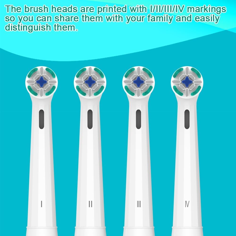 Oral-B iO Replacement Toothbrush Heads - Compatible with iO Series 2-10 | 8-Pack, White