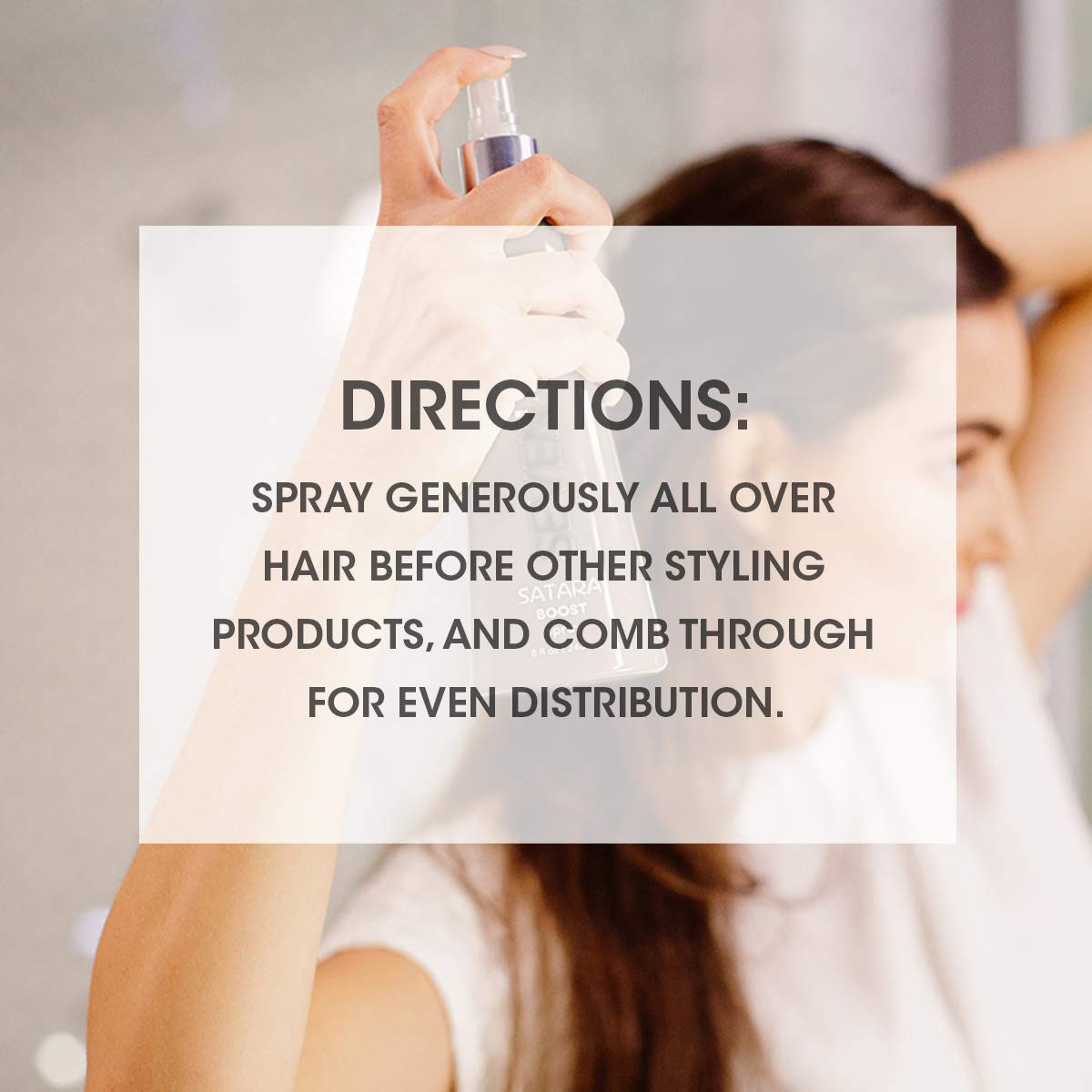 SEVEN Borato Boost Total Volume Prep Spray, Root Lift Volumizing Hair Spray for Fine Hair, Lightweight Styling Primer, Dry Shampoo Alternative, ProVitamin B5 Chamomile Formula, 8oz