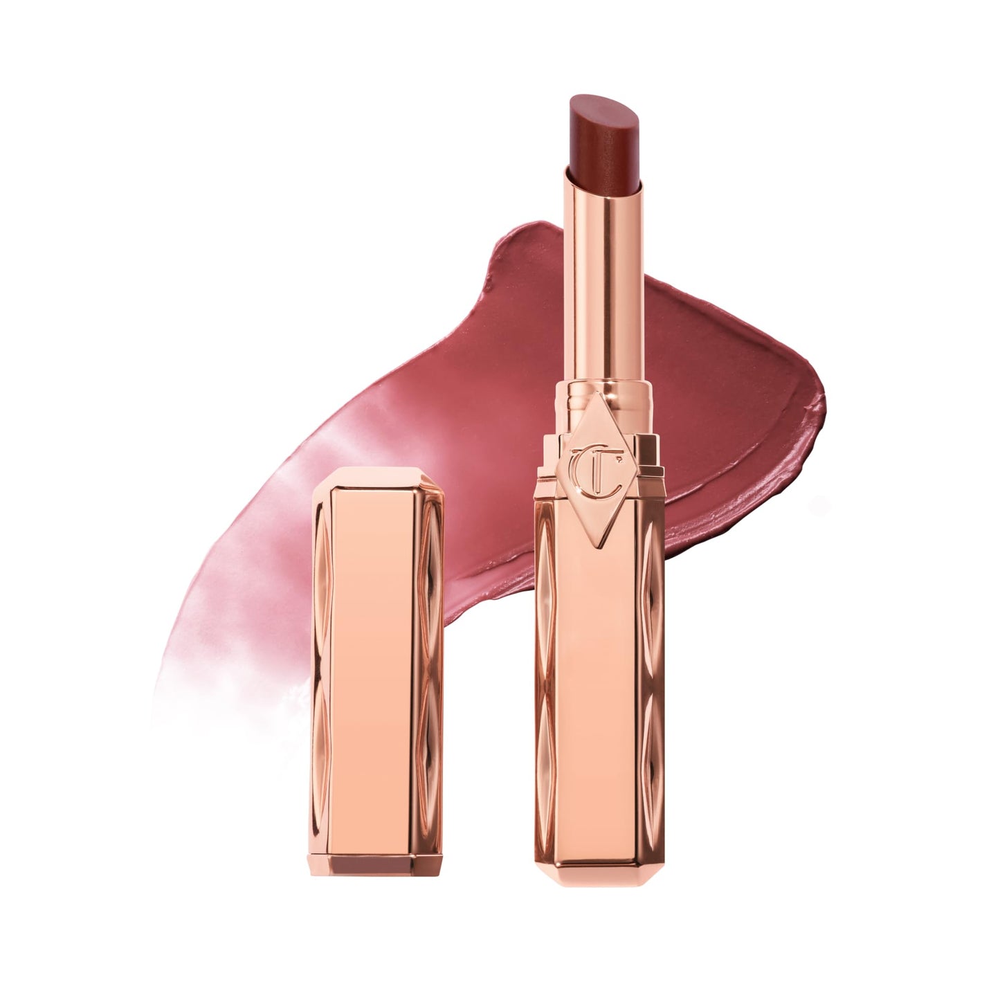 Charlotte Tilbury Pillow Talk Blush Balm Lip Tint - Long-Lasting, Buildable Sheer Tint with Peptides for Hydrated, Blushed Looking Lips - 24 HR Hydration - Blushed Jam