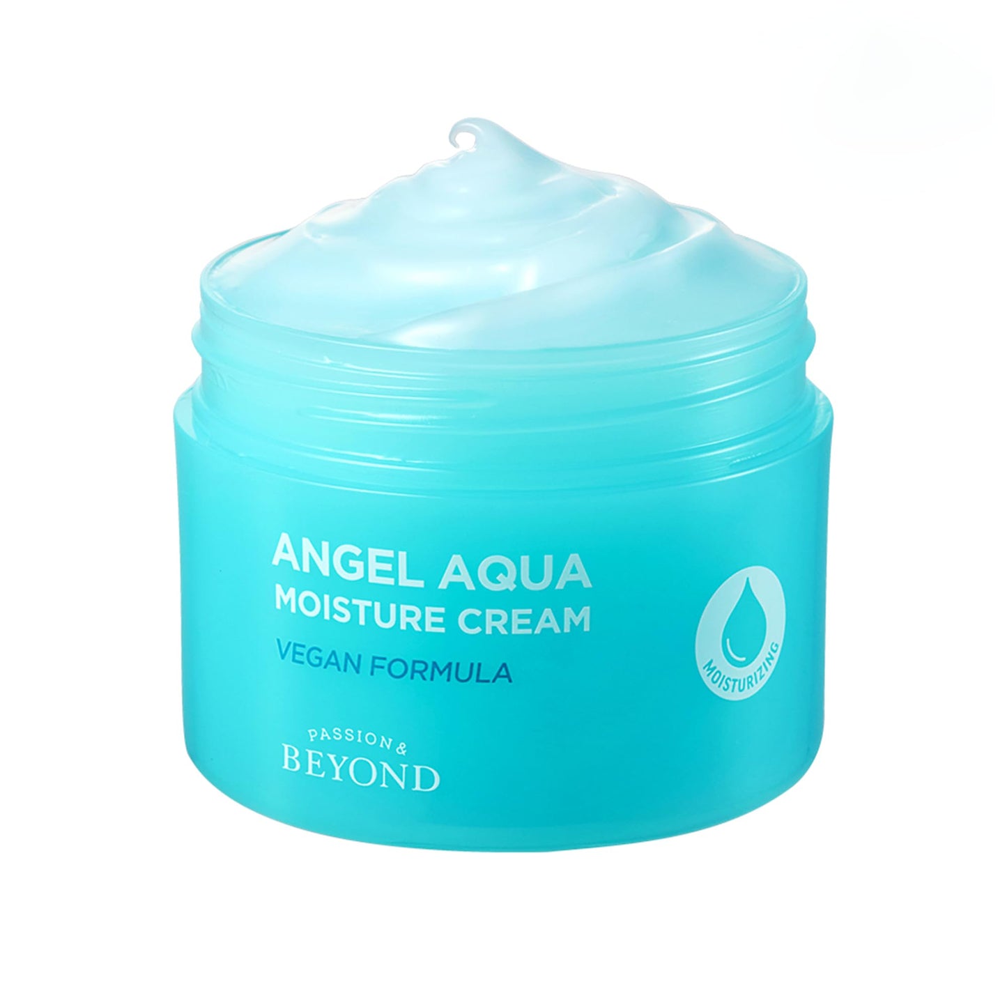 BEYOND Angel Aqua Moisture Cream (5.1 fl oz) - Vegan Cooling Face Gel Moisturizer - Soothing Cica, Hyaluronic Acid & Panthenol - Lightweight Hydrating Sleeping Mask - Korean Skincare