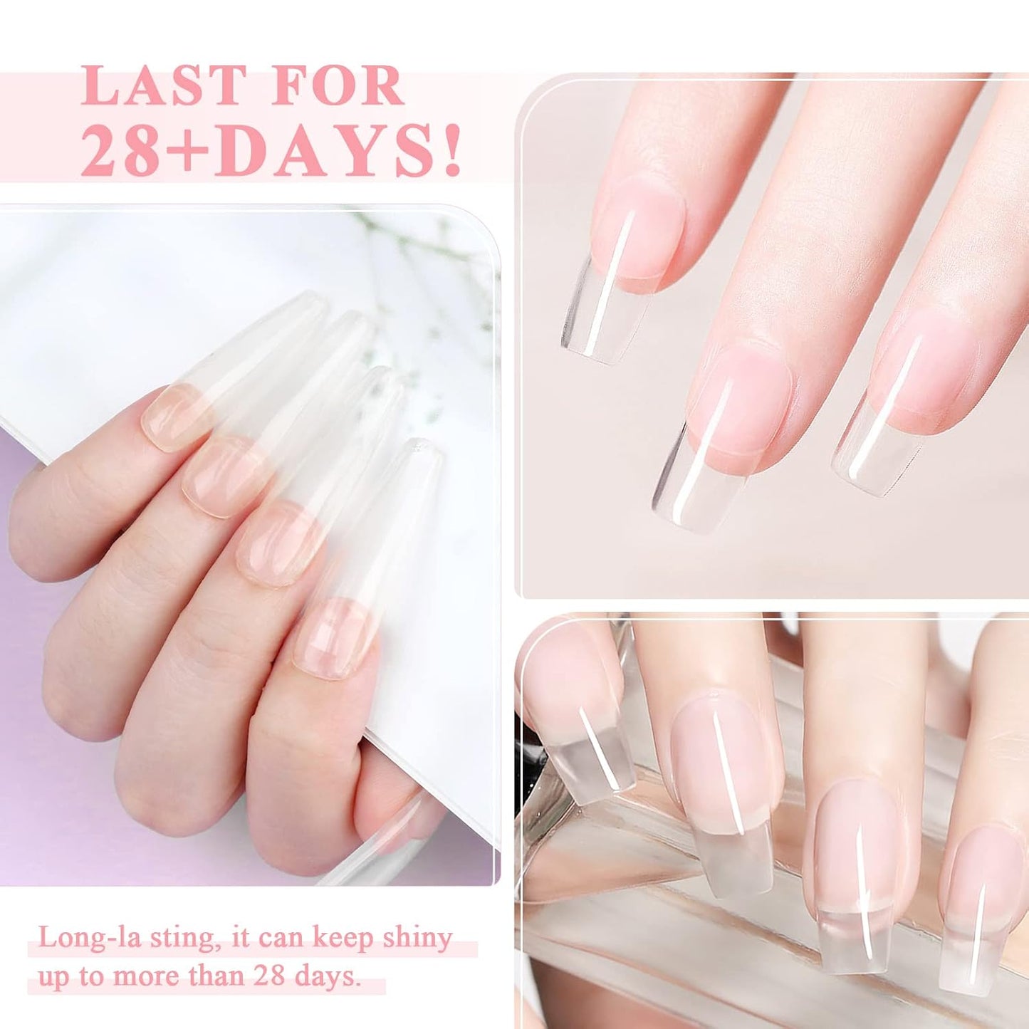 Ultimate Poly Gel Nail Kit - 20-Color Collection + 100g Clear Gel & Slip Solution for Salon-Grade DIY Manicure