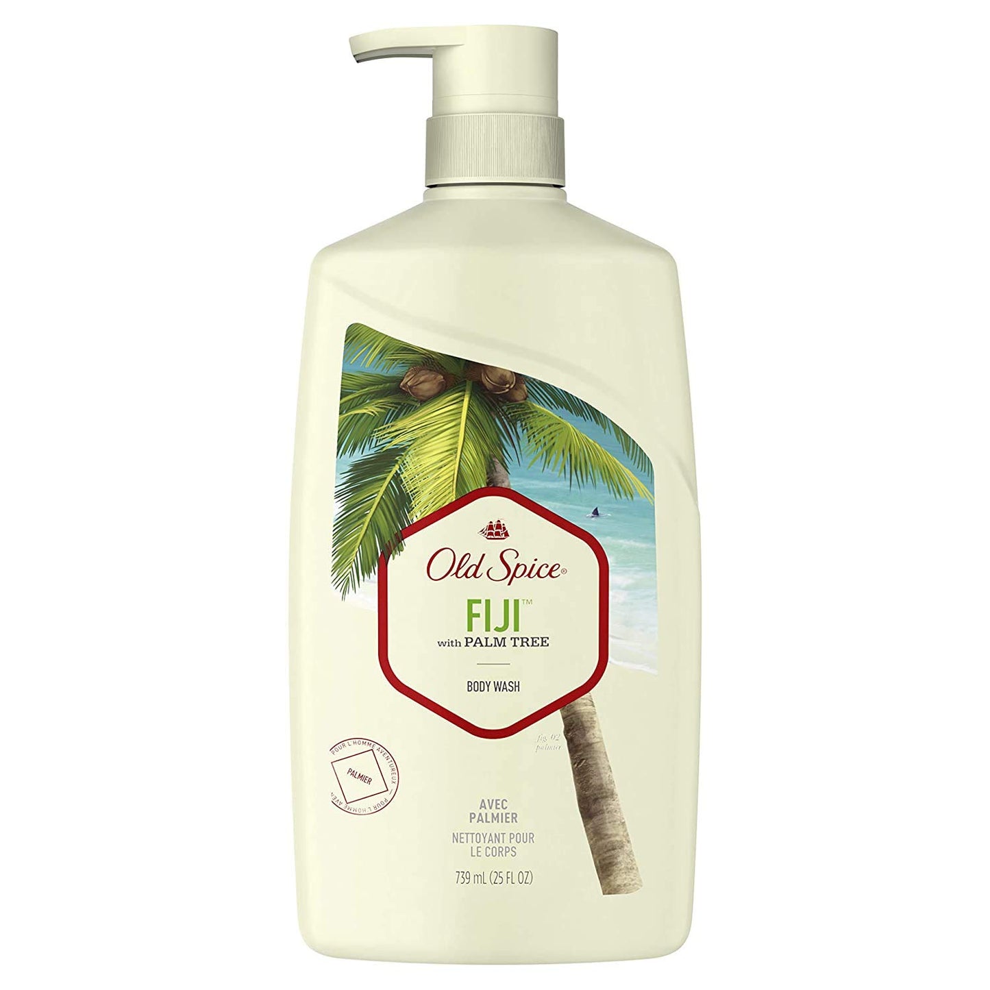 Old Spice Body Wash for Men - Fiji Palm Tree Scent | 25 Fl Oz, Nature-Inspired Freshness