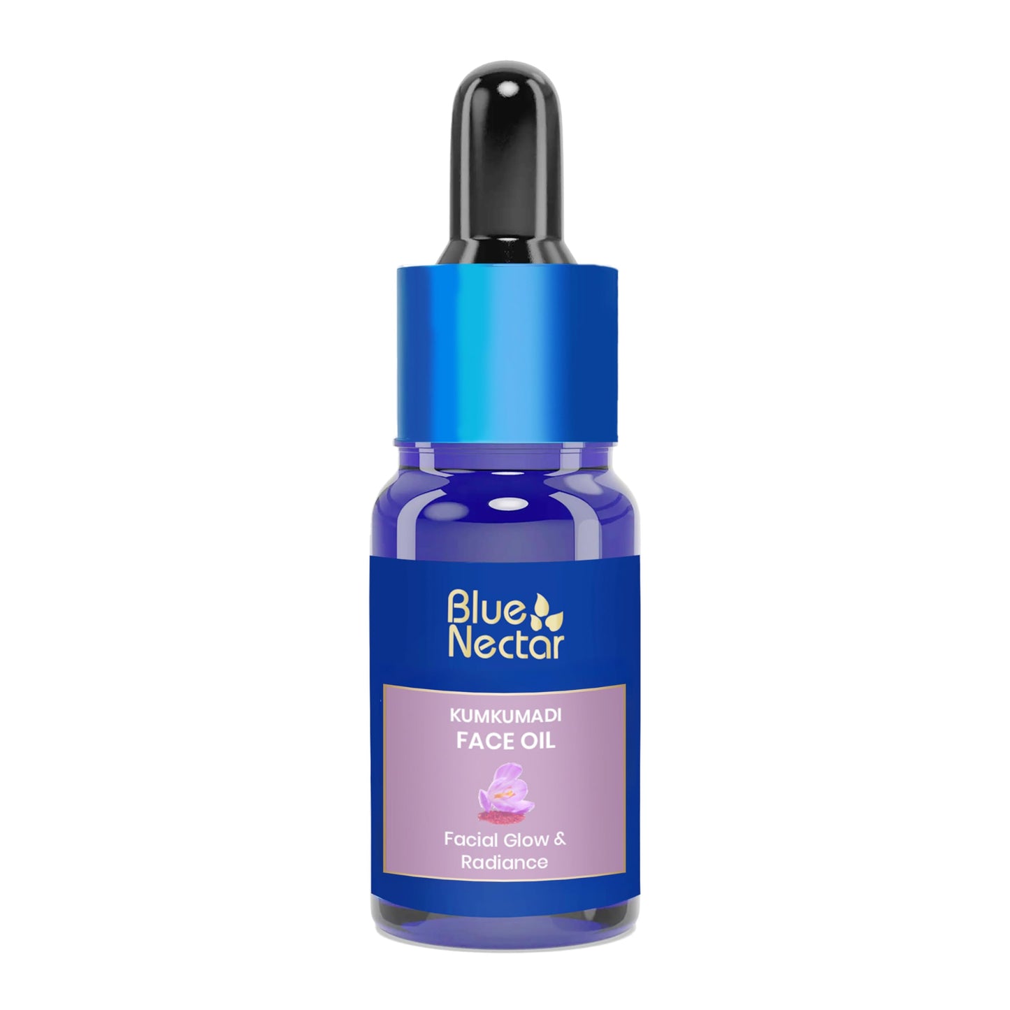 Blue Nectar Kumkumadi Face Oil for Radiant Skin with Natural Herbs (0.33 Fl Oz) & Honey Aloe Vera Detan Face Wash with Natural Vitamin E (3.38 Fl Oz)