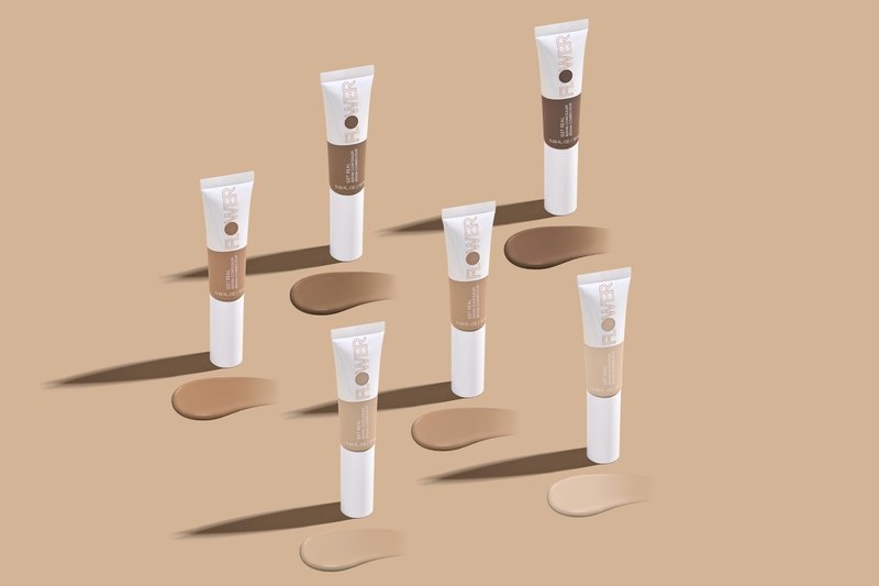 FLOWER BEAUTY By Drew Barrymore Get Real Serum Concealer - Brightens Skin + Blurs Blemishes - Hydrating Serum- Medium Honey
