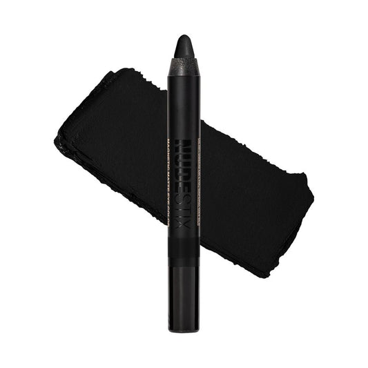 Nudestix Magnetic Matte Eye Color – 3-in-1 Long-Wear Cream Eyeshadow Pencil, Eyeliner & Primer | Waterproof, Budge-Proof Matte Finish | Vegan & Cruelty-Free Eye Makeup, Shade: Night
