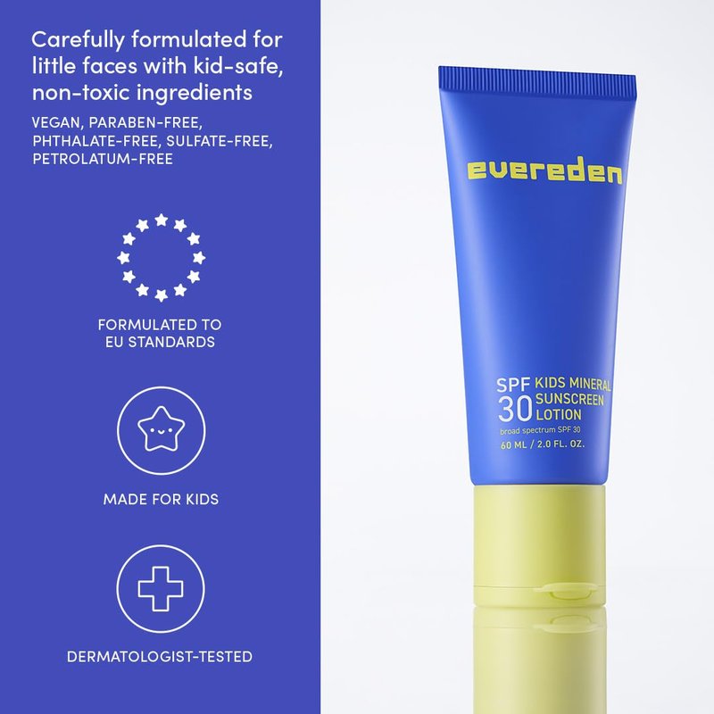 Evereden Mineral Sunscreen SPF 30 | Baby-Safe Whole-Family Sunblock - Non-Nano UVA & UVB Protection