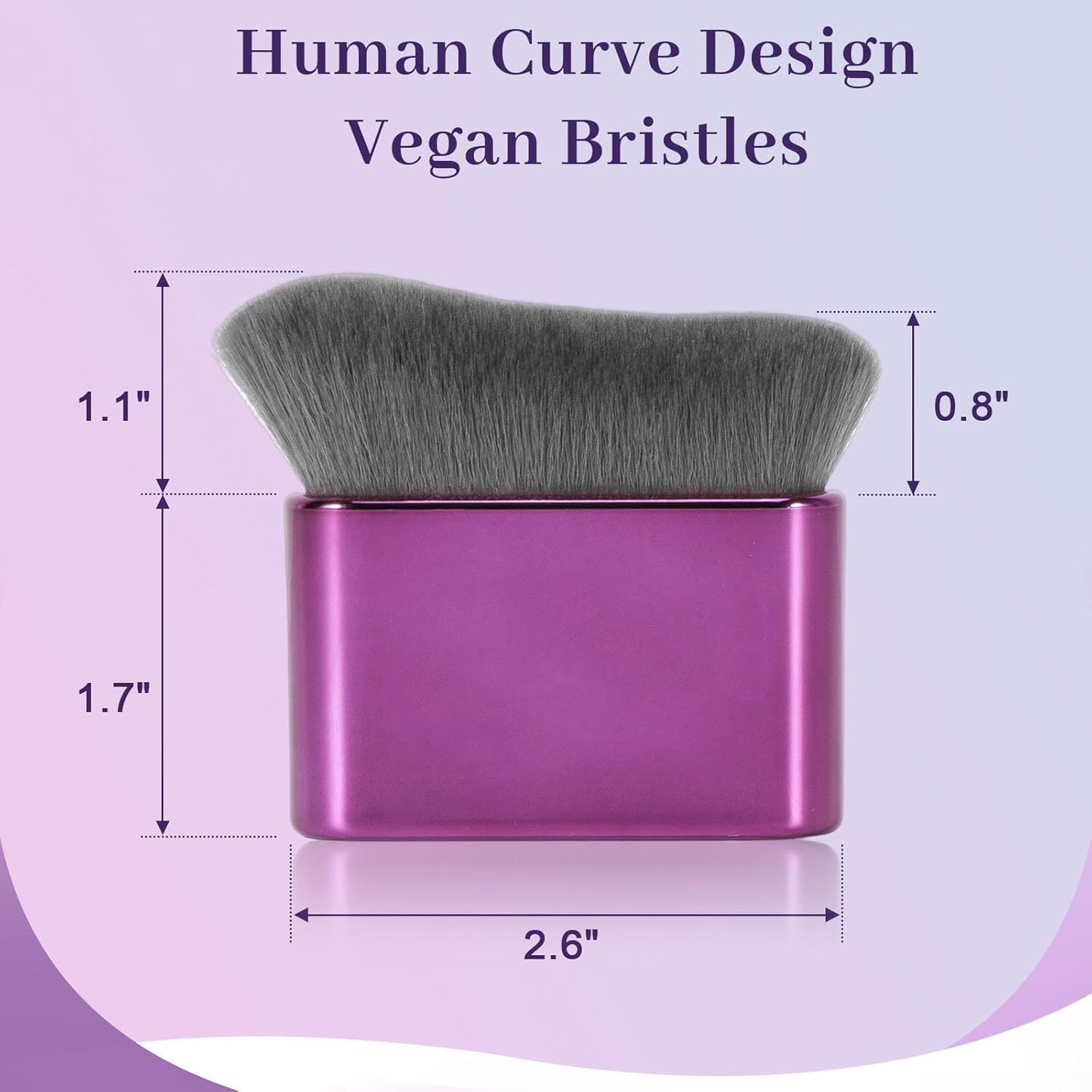 Self Tanner Brush - Kabuki Makeup Brush for Streak-Free Tanning, Foundation & Bronzer | Super Soft Bristles, Professional Tool