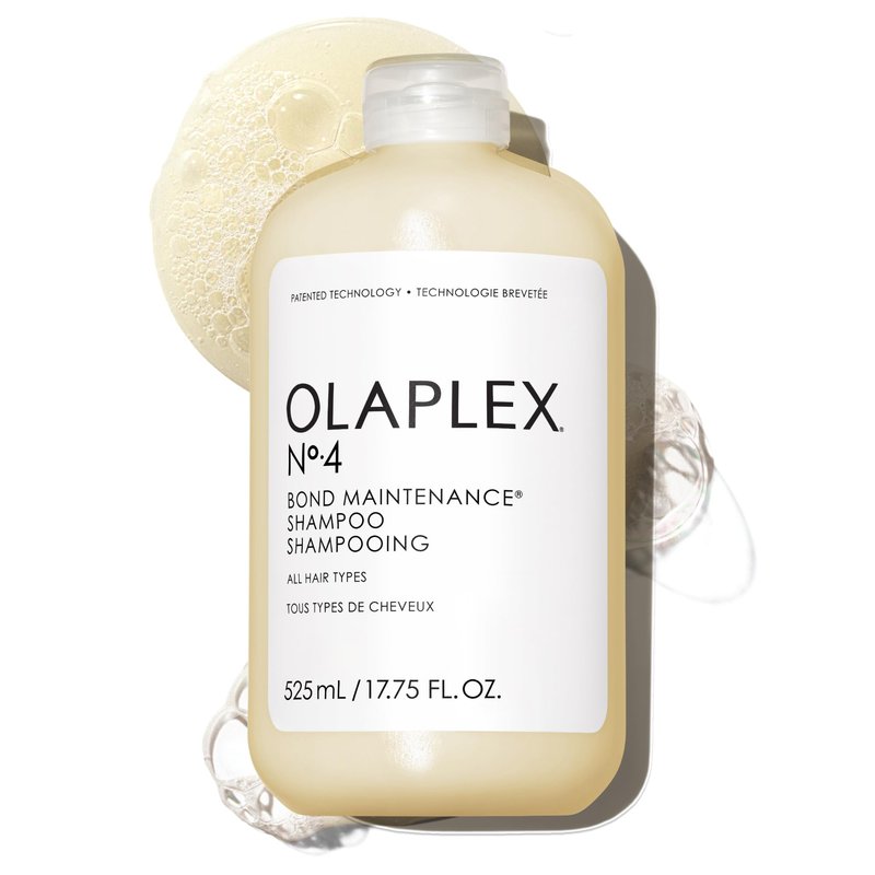 Olaplex Nº.4 Bond Maintenance™ Hair Strengthening Shampoo: Repairs Damage & Defend Against Future Breakage | Replenishes Hydration | For Coily, Curly, Straight, and Wavy, 525 mL / 17.75 Fl. Oz