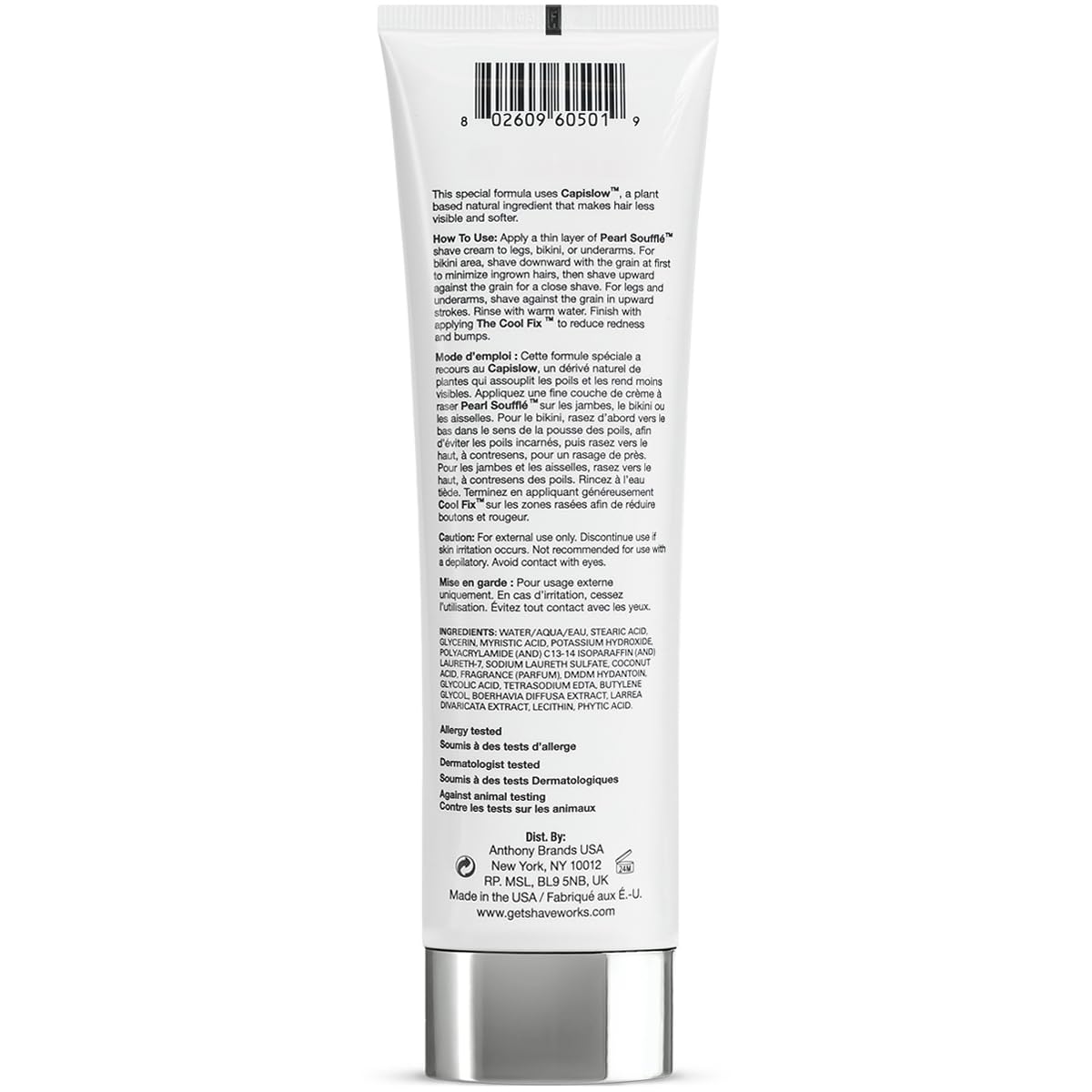 Shaveworks Pearl Soufflé Shaving Cream for Women – Soothing, Hydrating Shave Lotion for Legs, Underarms, Bikini Area – Reduces Irritation, Slows Future Hair Growth 5.3 Fl Oz - 2 Pack