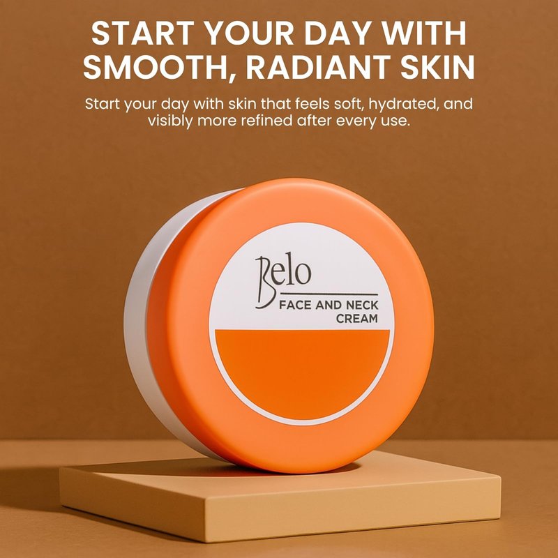 Belo Essentials Even Tone Face & Neck Cream – Radiance Boosting Moisturizer for Smoother, Clearer-Looking Skin – 50g x 3 Pack