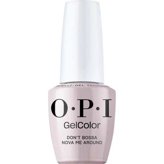 OPI GelColor Don't Bossa Nova Me Around | Opaque Cool Neutral Purple-Gray Crème LED Cure Gel Nail Polish | Salon-Quality Shine, Long-Lasting Wear | Vegan & HEMA Free | 0.5 Fl Oz
