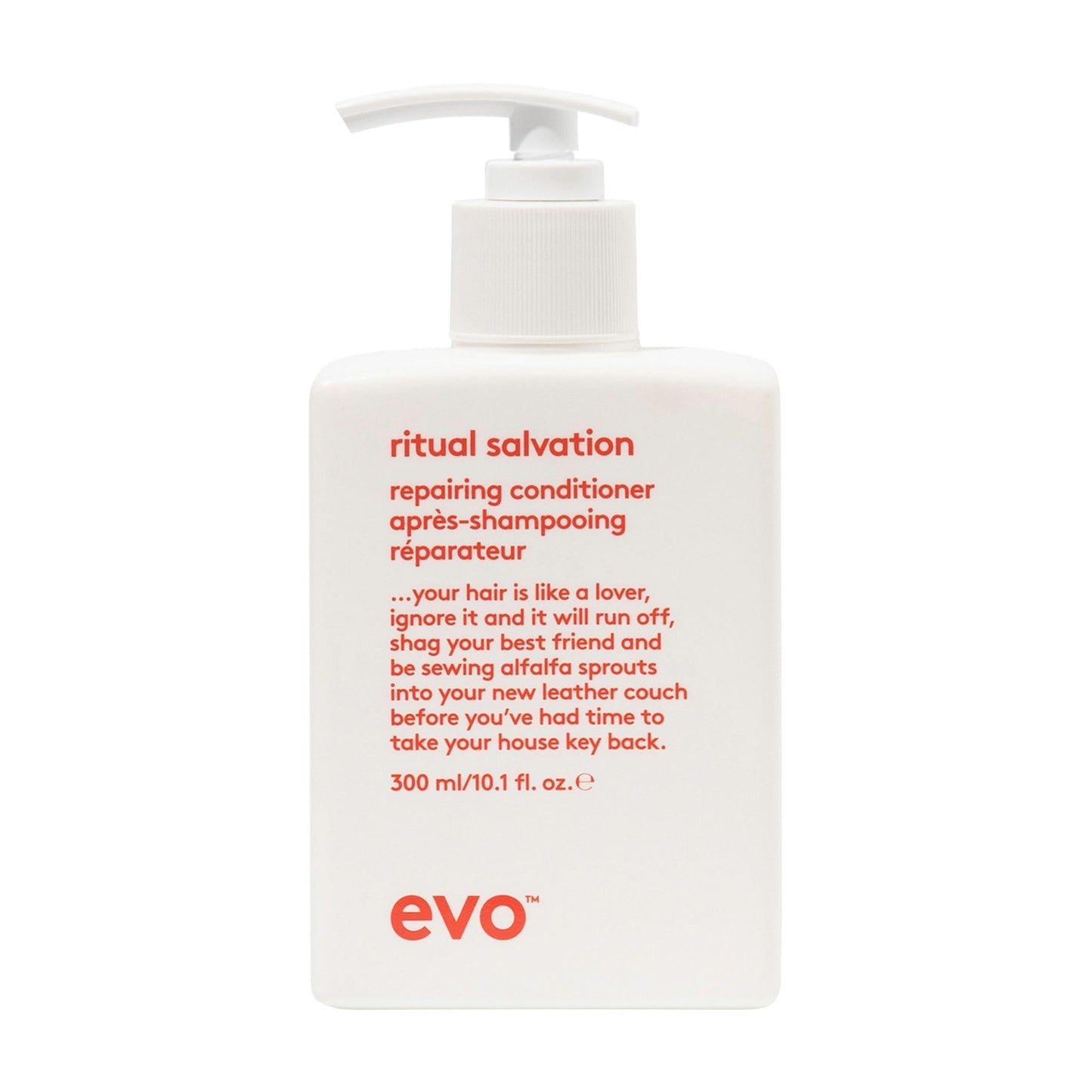 EVO Ritual Salvation Repairing Conditioner for Damaged, Color-Treated Hair - Protein-Rich Formula Repairs, Moisturizes & Reduces Breakage - 10.1 fl oz