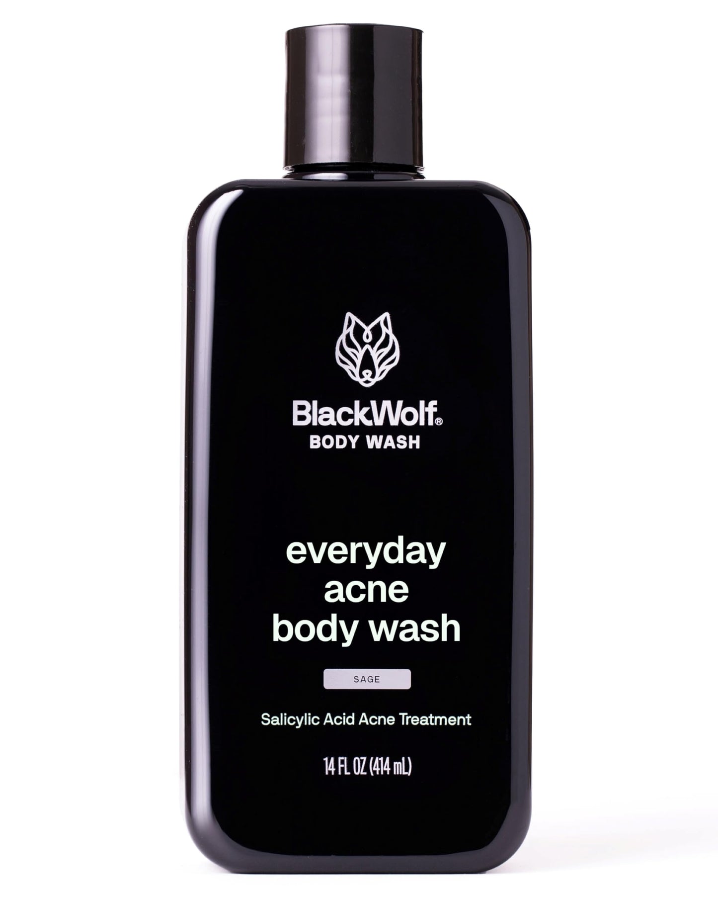 Black Wolf Deodorizing Body Wash for Men - Mens Long-Lasting Shower Gel Fights Body Odor - Hydrating & Moisturizing Body Cleanser Soap Removes Grime, Sweat & Buildup - Clean & Crisp Agave Scent