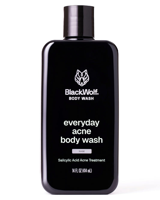 Black Wolf Deodorizing Body Wash for Men - Mens Long-Lasting Shower Gel Fights Body Odor - Hydrating & Moisturizing Body Cleanser Soap Removes Grime, Sweat & Buildup - Clean & Crisp Agave Scent