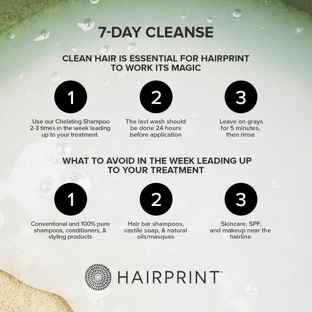 Hairprint True Color Restorer in Brown | Patented for Restoring Gray Hair | Replenishes Natural Pigment | Adds Body, Strength, & Texture | At-Home Treatment | Dye-Free & Non-Toxic