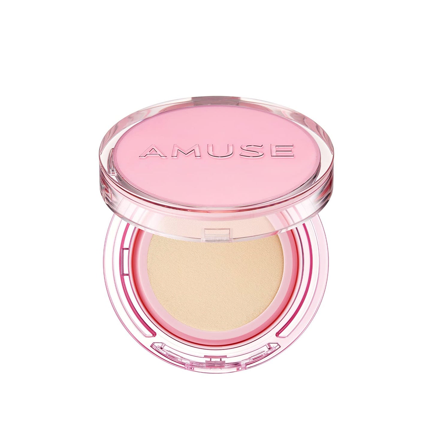 AMUSE SEOUL Dew Power Vegan Cushion Foundation (02 HEALTHY) - Natural Semi Glow, Full Coverage, Dewy Finish, Long Lasting, Lightweight, Smooth Radiant Skin, Vegan, Korean Makeup