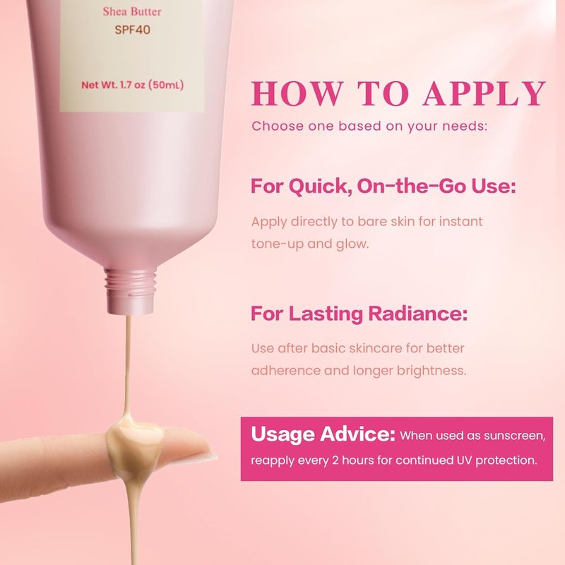 Beaming Tinted Moisturizer SPF 40 - Daily Glow Sunscreen with Vitamin E & Shea Butter | 1.7 fl oz