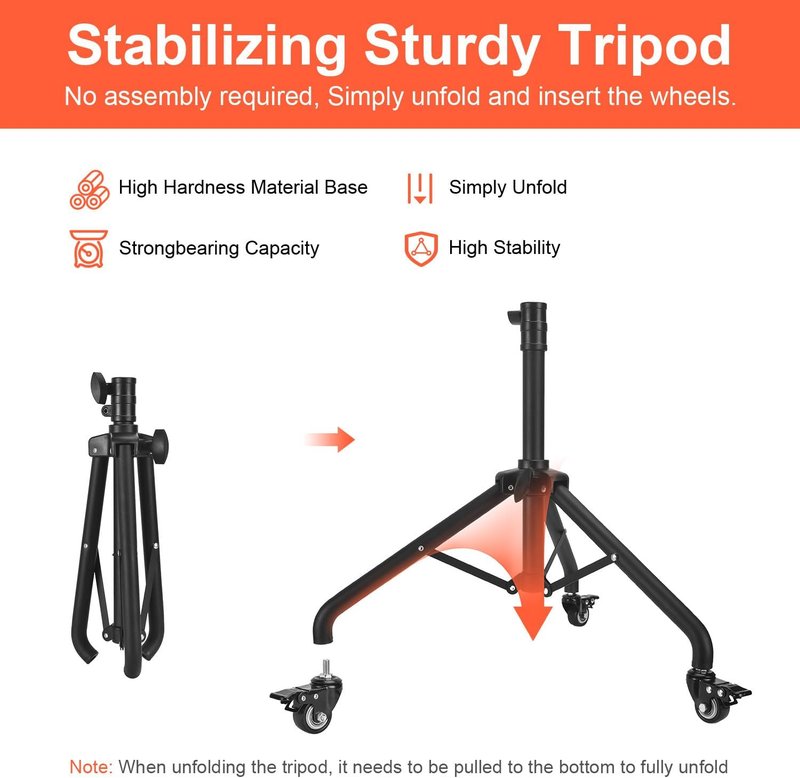 Salon Rolling Tray Cart - Adjustable Height Tattoo Service Trolley with Wheels | Beauty Clinic Spa Storage