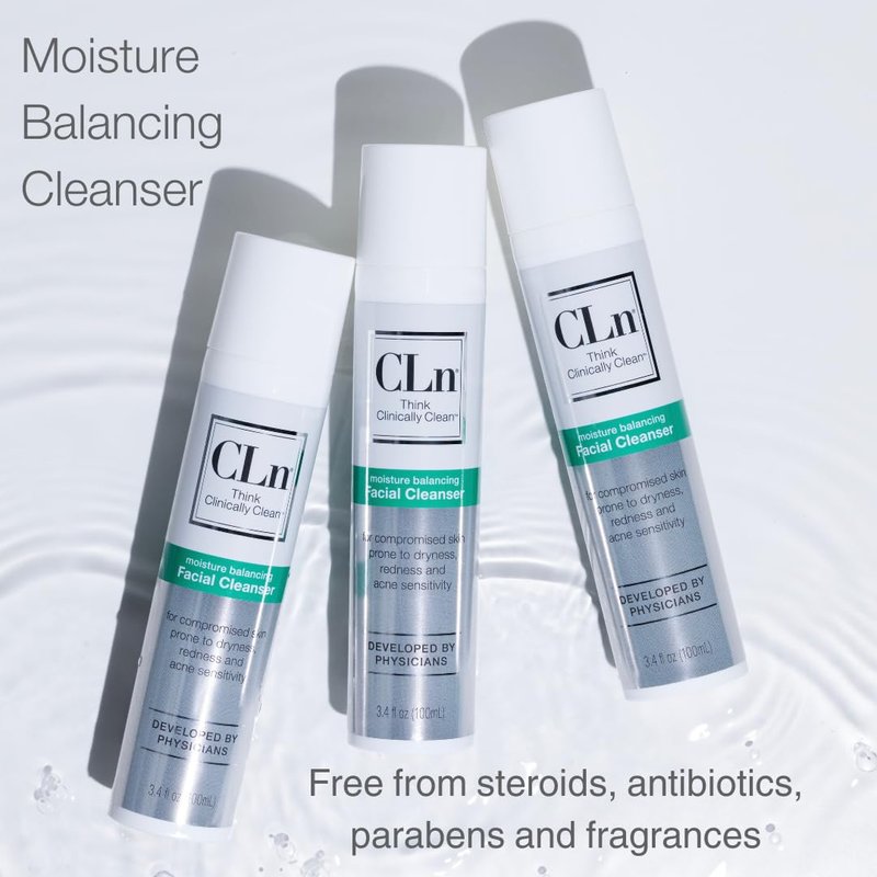 CLn® Facial Cleanser - Hydrating Glycerin Formula for Dry, Eczema-Prone Skin | 3.4 fl. oz.