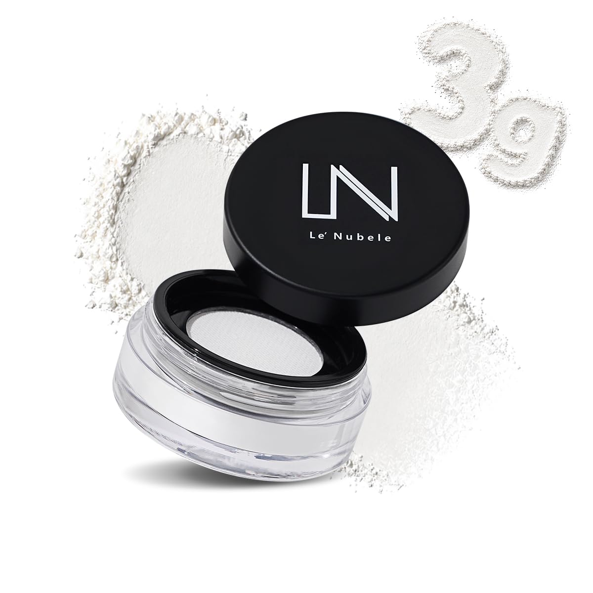 Le' Nubele Azulene Face Cover Fixing Powder Mini Size for Oily Sensitive Skin | Azulene + Talc Free | Blurring Setting Powder, Translucent Face Powder, Setting Powder Makeup, Korean Makeup | 3g•0.10oz