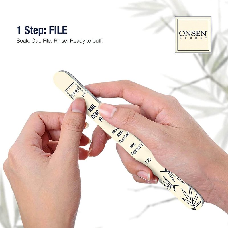 Nail Care Kit - Japanese Cuticle Serum & Buffer for Spa-Quality Manicure | Organic Ingredients, Long-Lasting Shine
