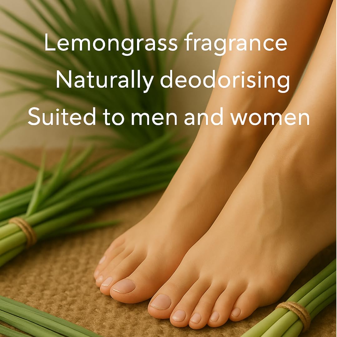 Get Fresh Relief For Tattered Tootsies 3-step at Home Foot Treatment 15.2 x 30.5 x 15.2 cm Feet Care Kit With Lemongrass Scent Includes Scrub For Cracked Heels Callus Remover Cream