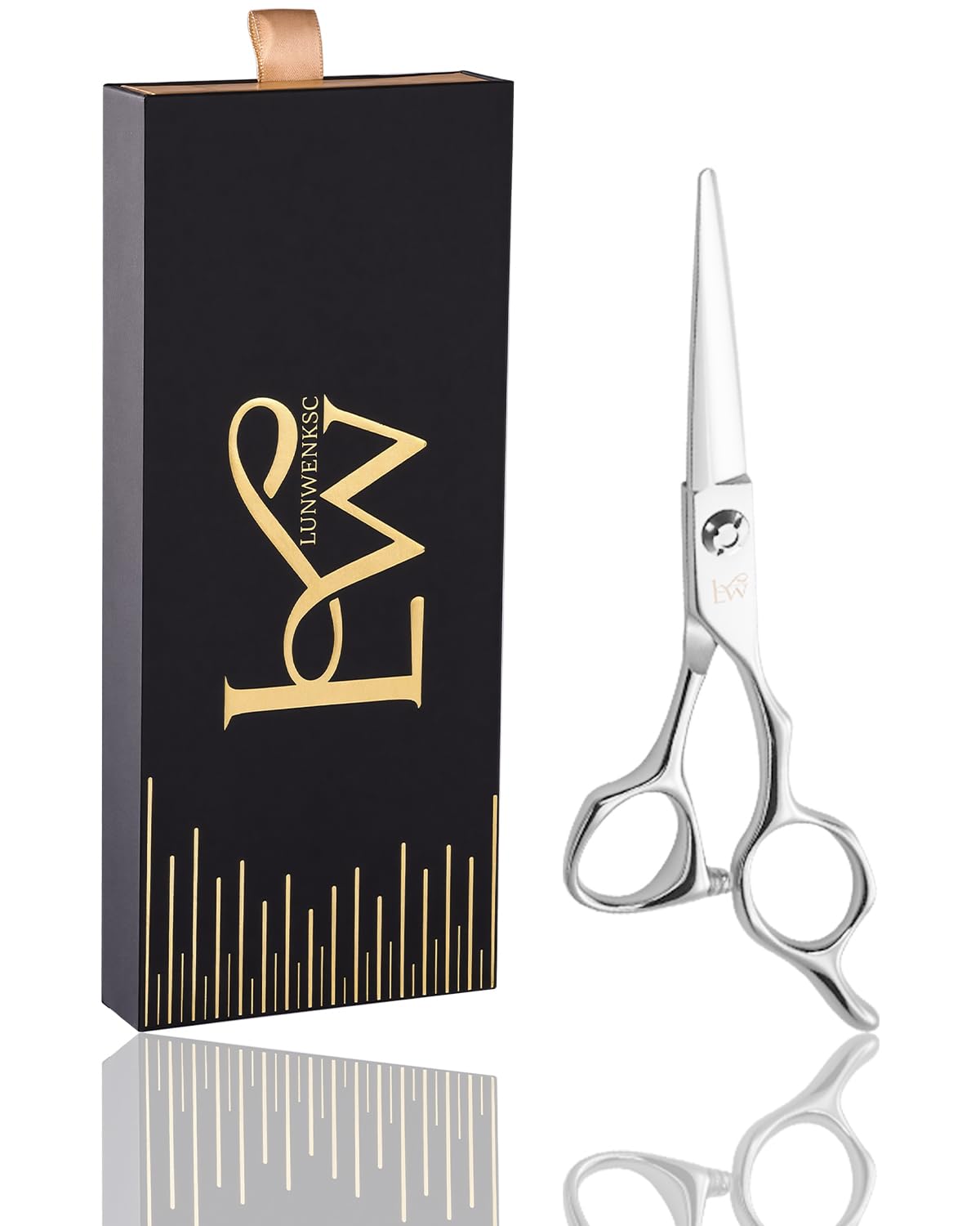 Lunwenksc Hair Cutting Scissors Professional,Undergoes Rigorous 238-Step Process,Professional Hair Scissors For Women & Men,7CR Steel,6 IN,1 Pack