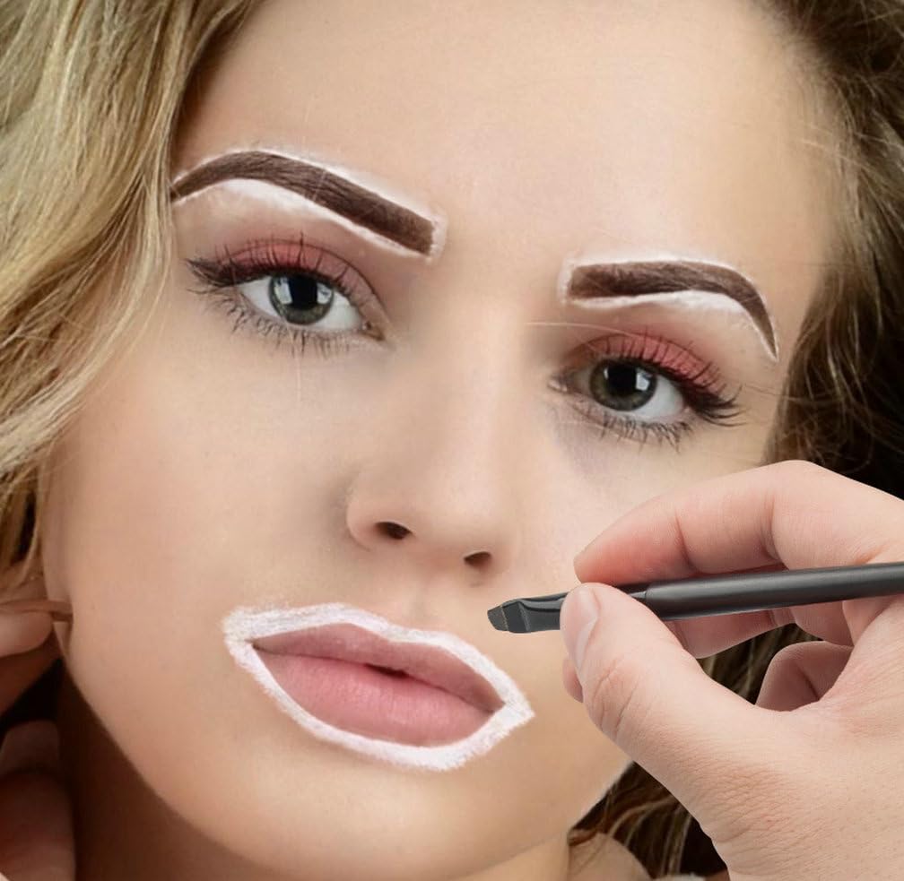 HOTWE Mapping Paste, 20g/0.7oz Mapping Brow Paste for Eyebrow and Lips Measuring, Brow Contour Paste for PMU Microblading Supplies and Eyebrows Design Marking (Pink)