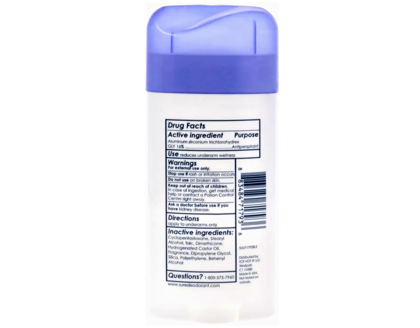 Sure Regular Original Solid Antiperspirant & Deodorant 2.7 Ounces (Pack of 12)