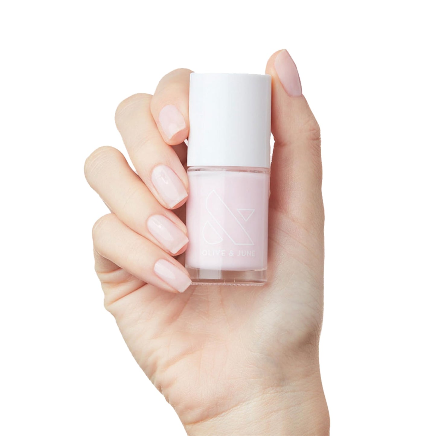 Olive & June Long Lasting Nail Polish | Plump Gel-Like Finish No Lamp Needed | Lasts up to 10 days | Salon-Quality 15-Free Vegan & Cruelty-Free Chip-Resistant | Strawberry Scone