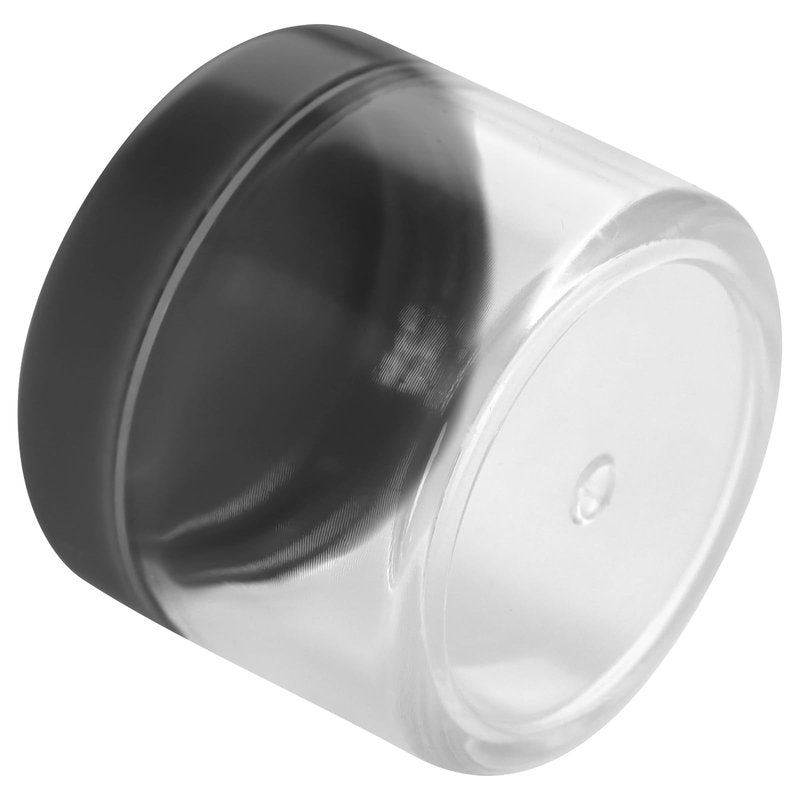 HOIGON 96 PCS 20g 20ml Clear Plastic Sample Containers, Leak-Proof Round Plastic Cosmetic Containers with Black Screw Lids for Creams, Lotions, Makeup, Colored Acrylics