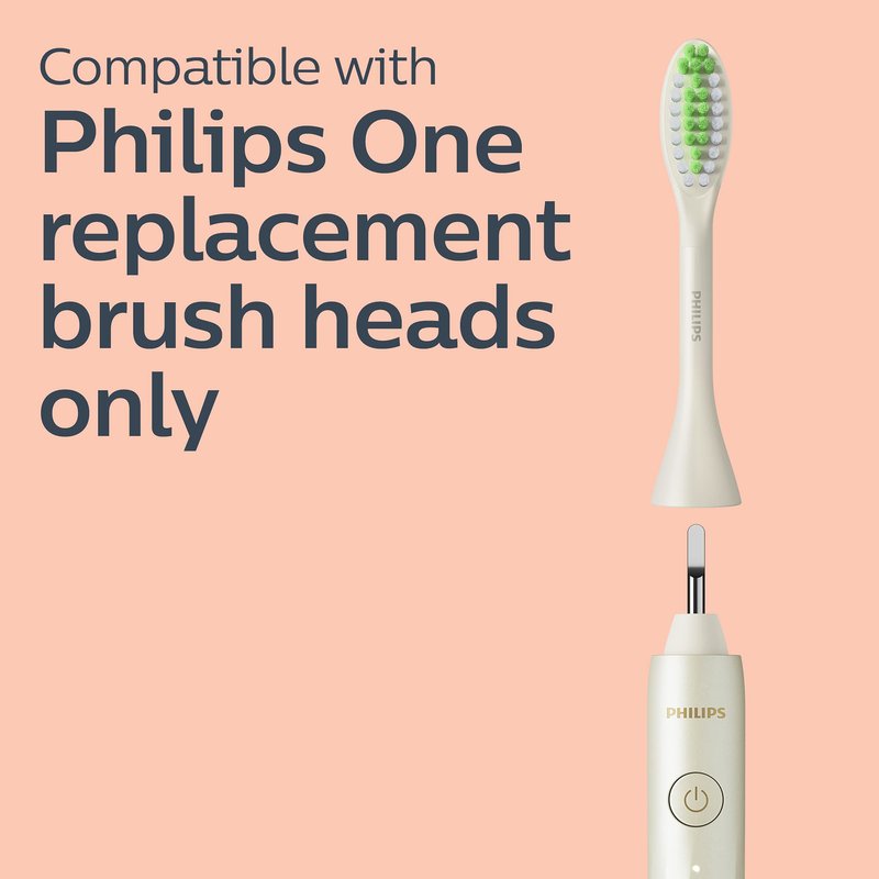 Philips One by Sonicare Rechargeable Toothbrush, Shadow Black, HY1200/06