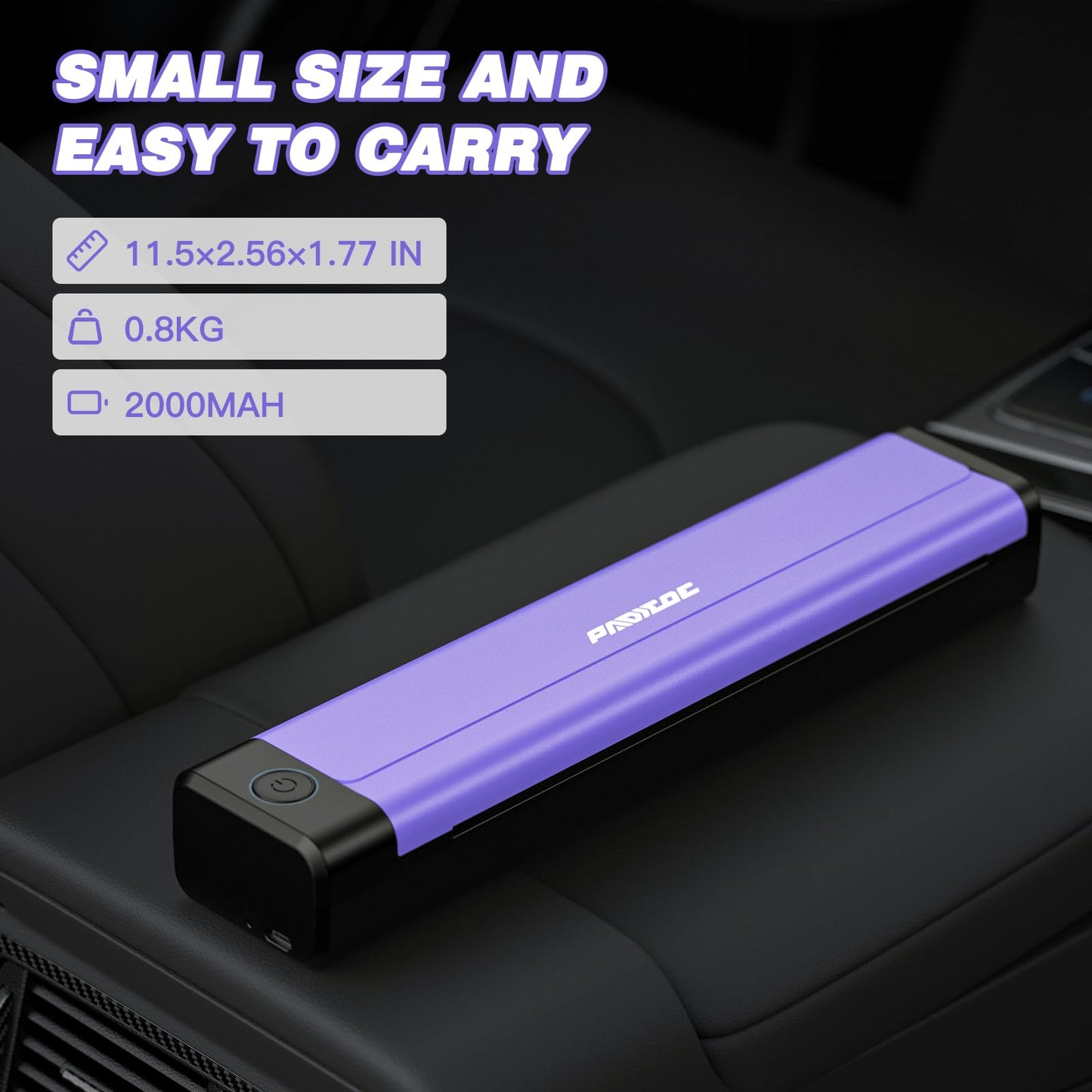 Padieoe Tattoo Stencil Printer with 10Pcs Transfer Paper - Bluetooth, Wireless, 2000mAh - Portable Thermal Printer Machine for Tattooist- 11.5x2.6x1.8in - Purple