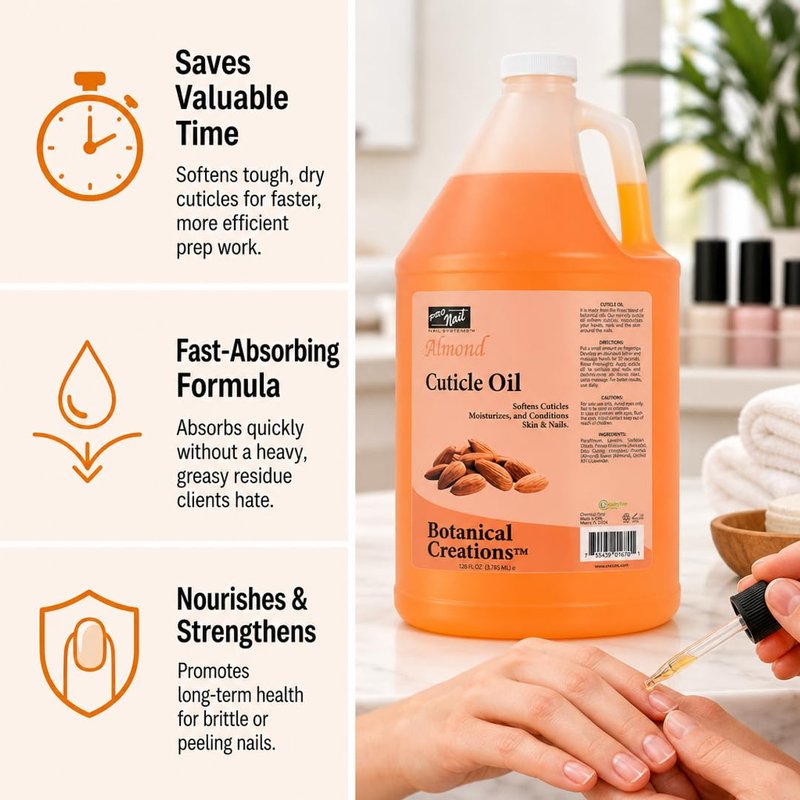 Cuticle Revitalizing Oil - Nourishing Formula for Stronger Nails & Cuticles | 128 Oz Professional Size