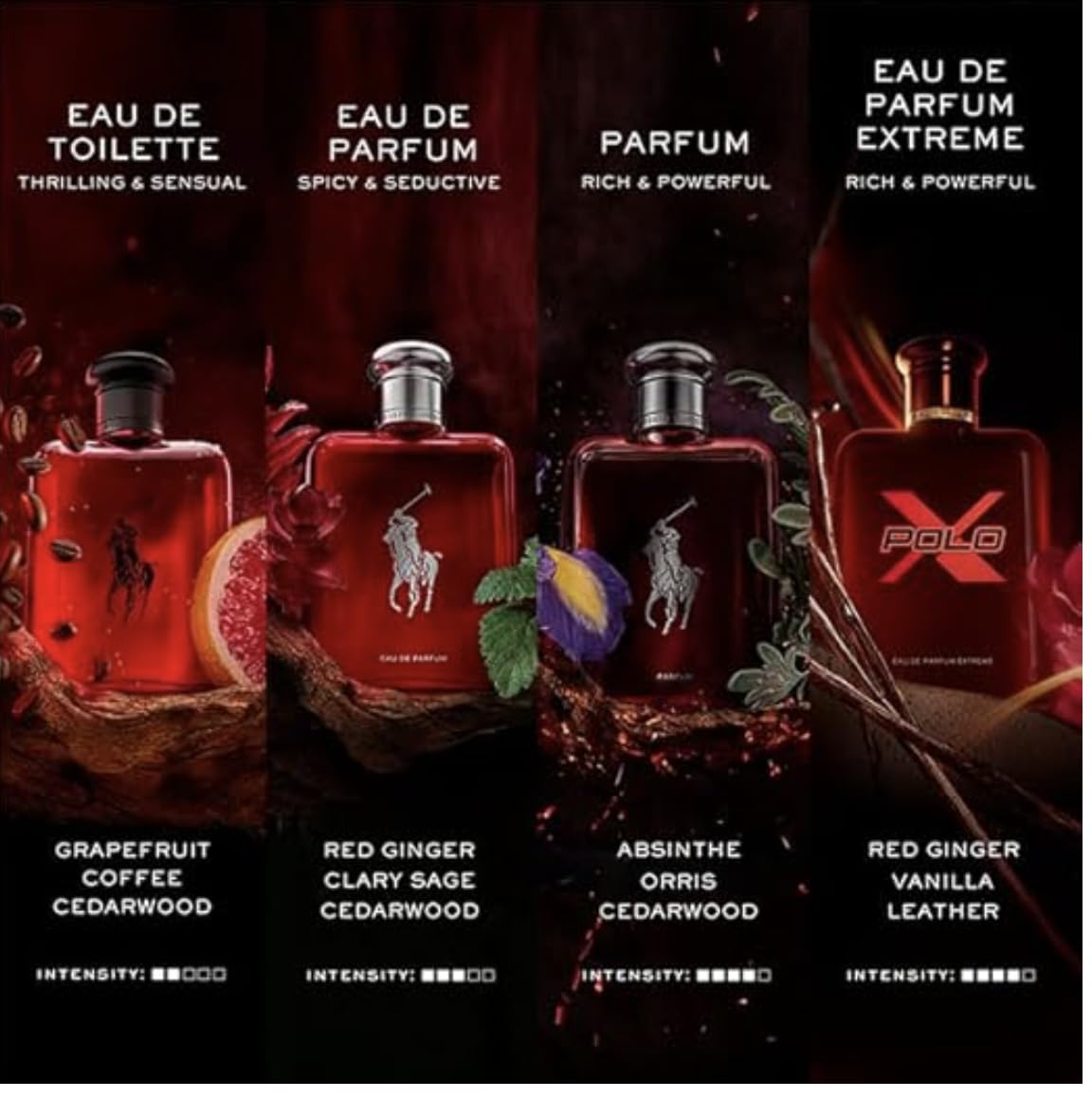 RALPH LAUREN FRAGRANCES Polo Red - Eau de Toilette - Refill - Men's Cologne - Woody & Spicy - With Grapefruit, Saffron, and Redwood - Medium Intensity - 5.1 Fl Oz