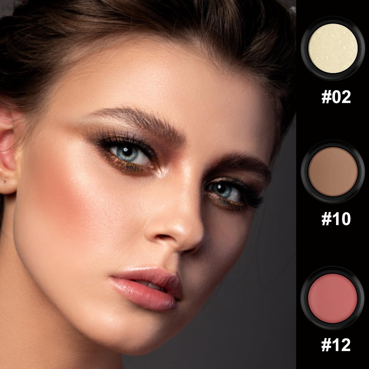 PHOERA Foundation Contour Stick Makeup Kit - 3 PCS with Highlighter, Blush & Bronzer | Light-Medium Shades