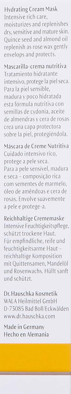 Dr. Hauschka Hydrating Cream Mask - Deep Moisture for Dry Skin | 1 Fl Oz